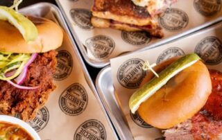 Fun and delicious sliders paired with crispy fries, showcasing kid friendly options at The Pioneer BBQ.